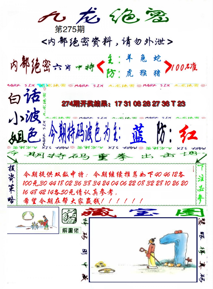 2024275期九龙密报