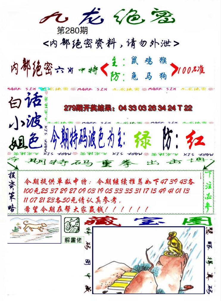2024280期九龙密报