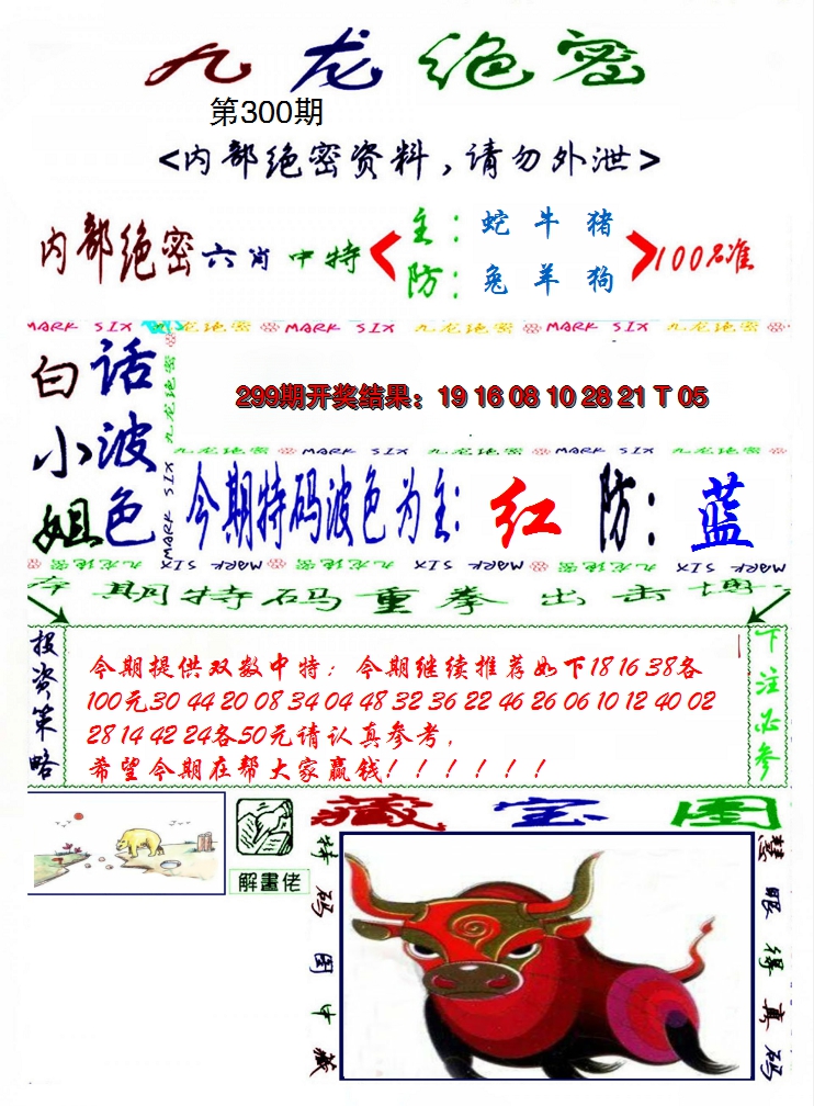 2024300期九龙密报