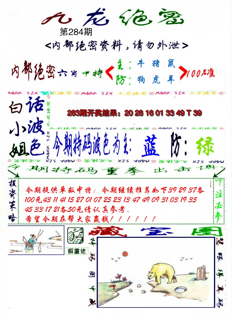 2024284期九龙密报