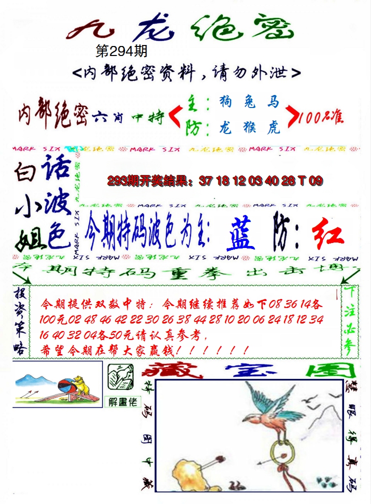 2024294期九龙密报