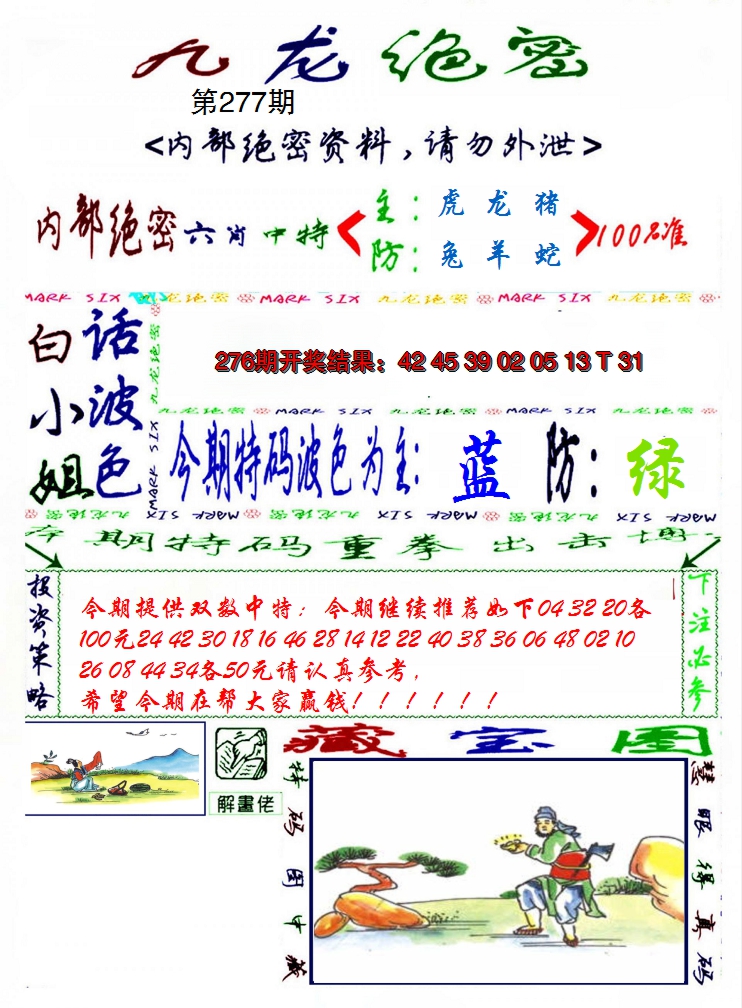 2024277期九龙密报