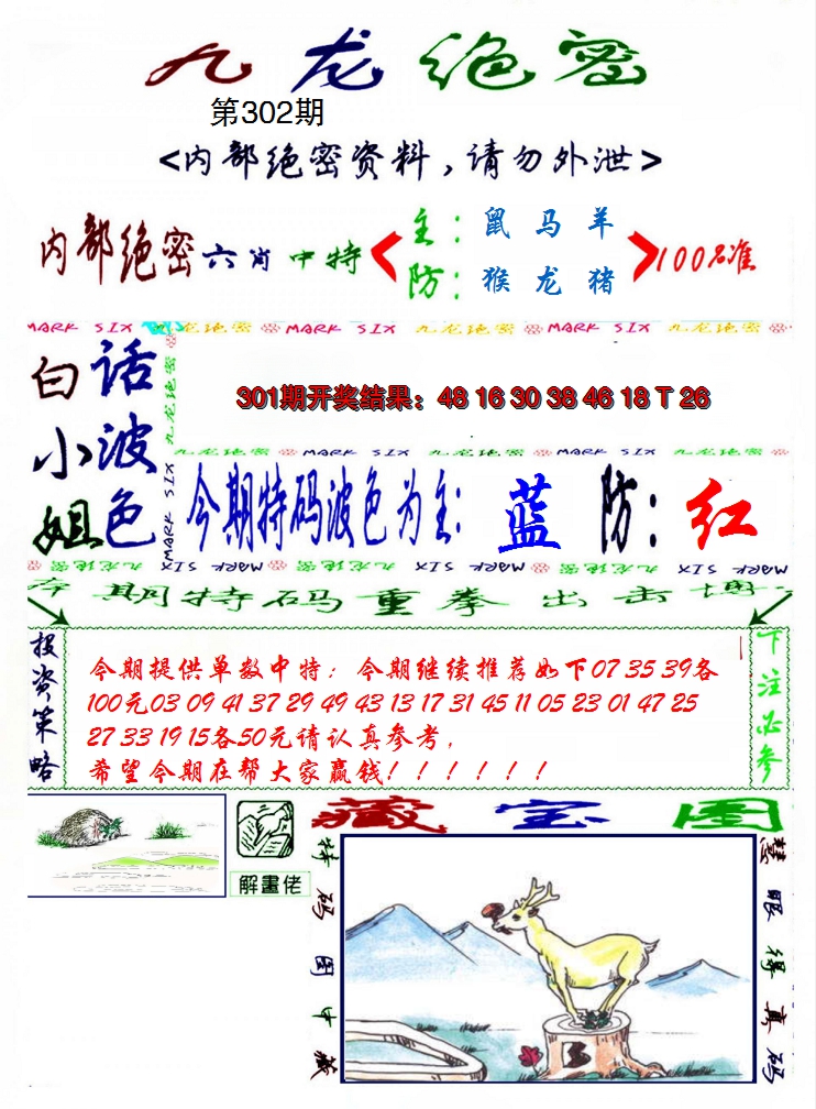2024302期九龙密报