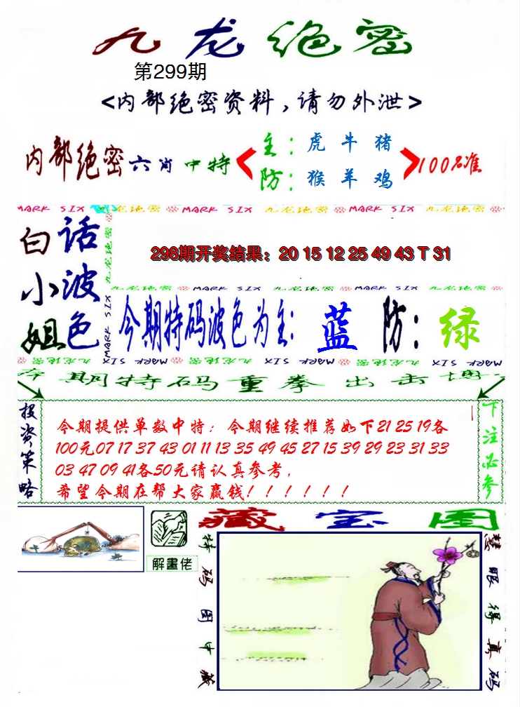 2024299期九龙密报