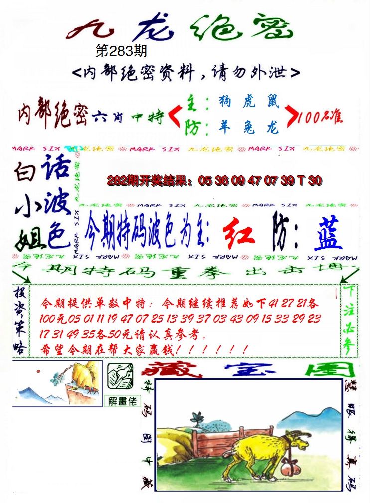 2024283期九龙密报