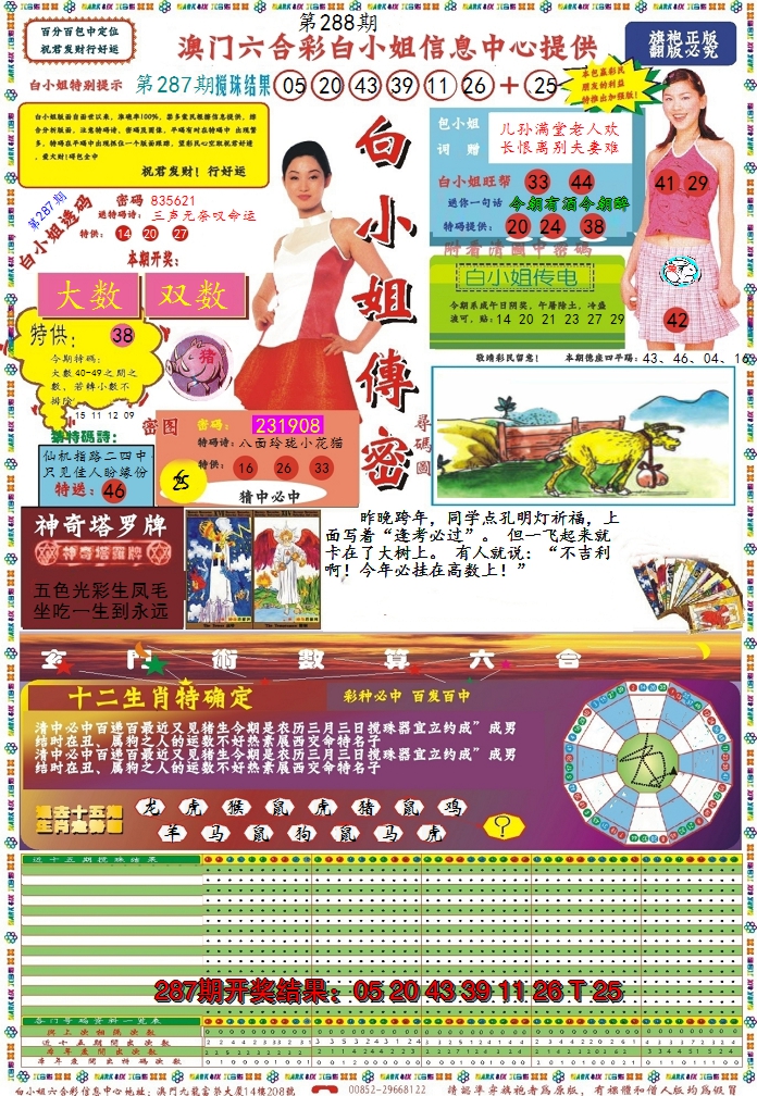 2024288期白小姐传密