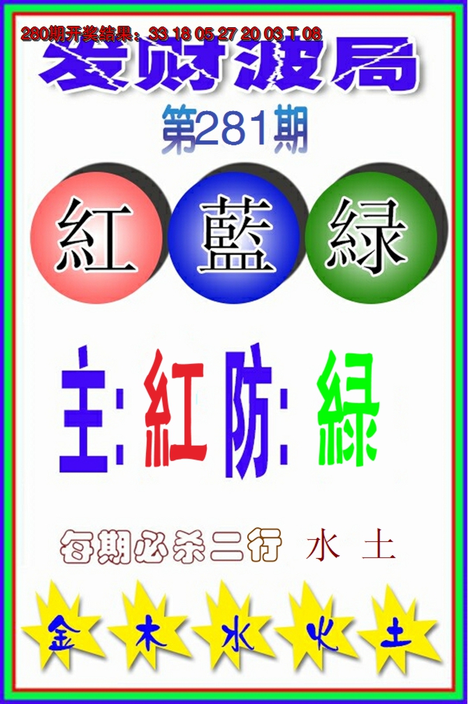 2024281期发财波局