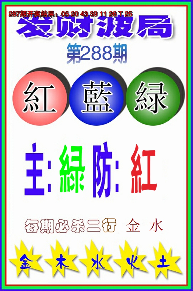 2024288期发财波局