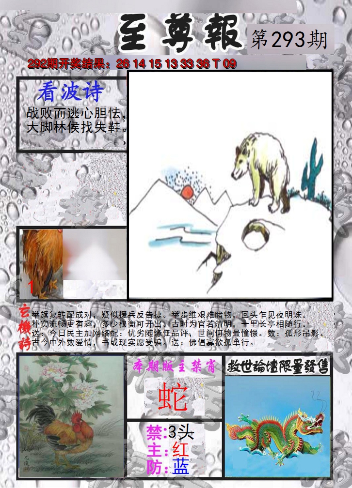 2024293期至尊报