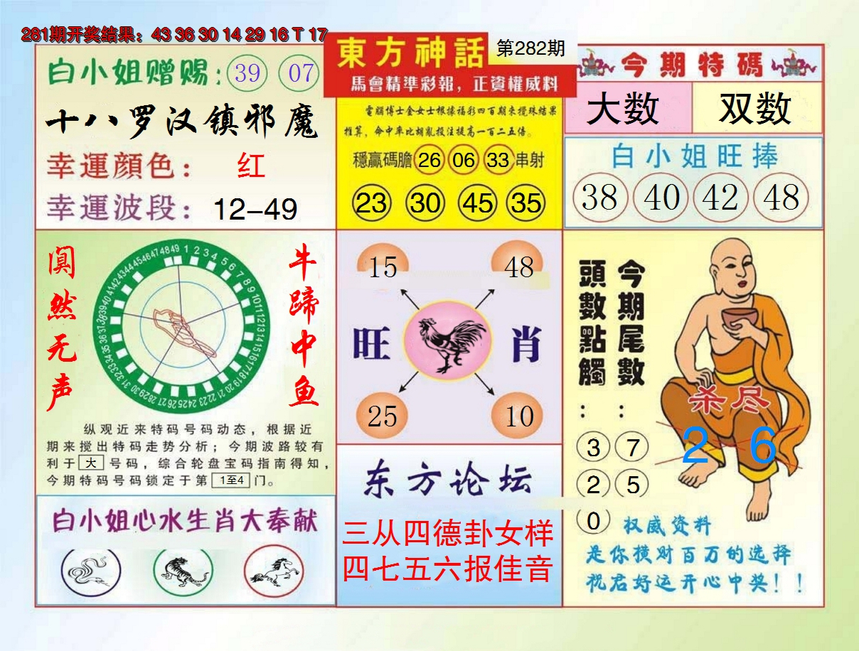 2024282期东方神话