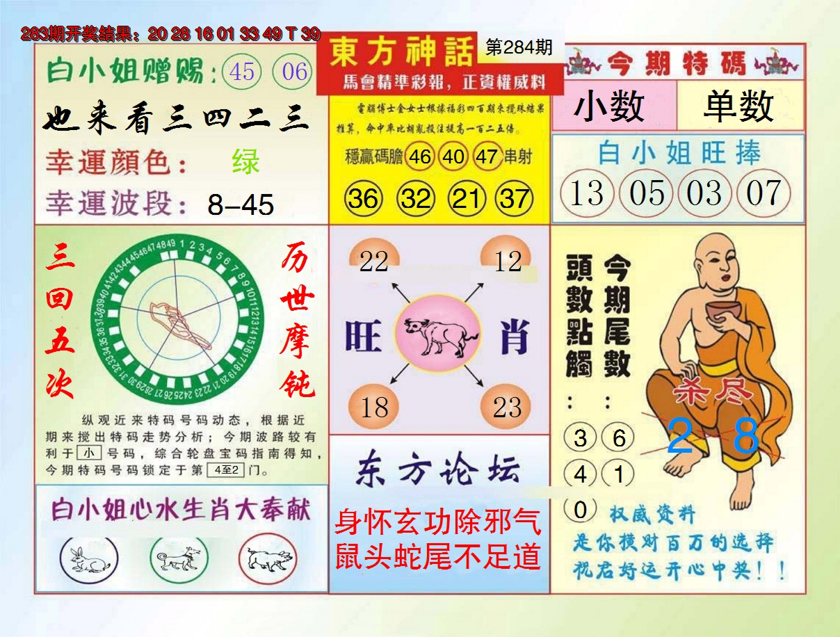 2024284期东方神话