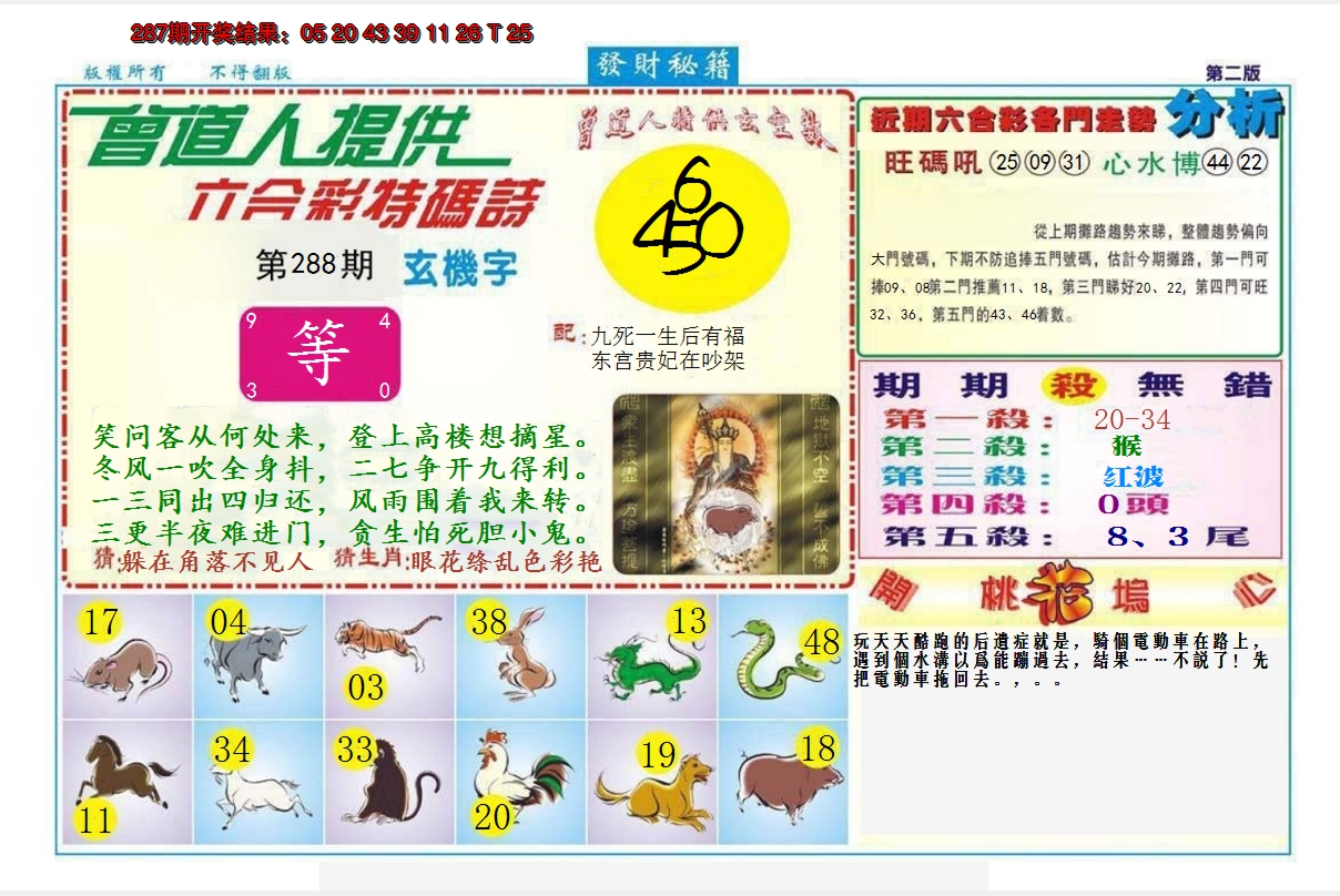2024288期发财秘籍B