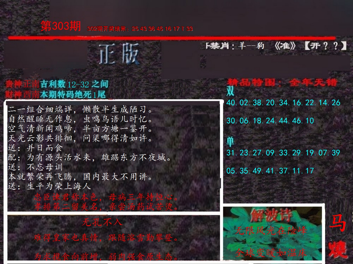 2024303期新港内幕