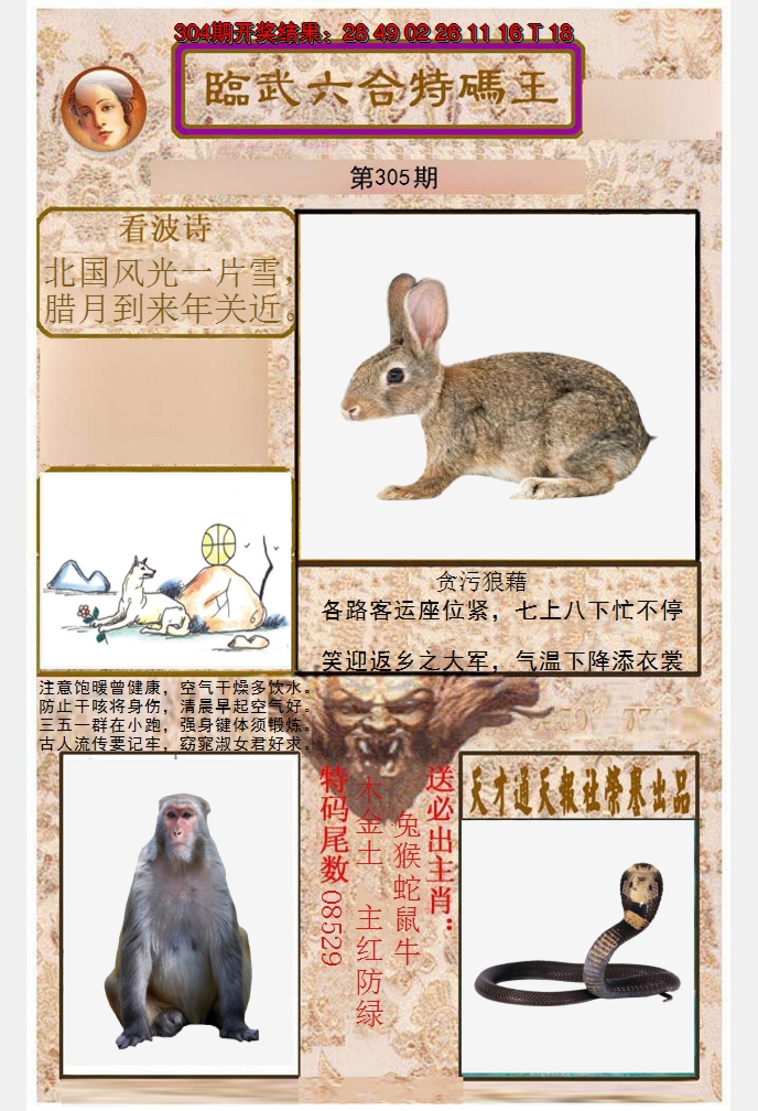 2024305期临武六合特码王