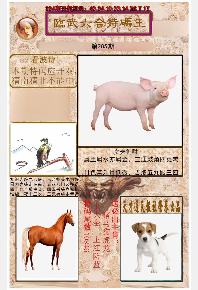 2024285期临武六合特码王