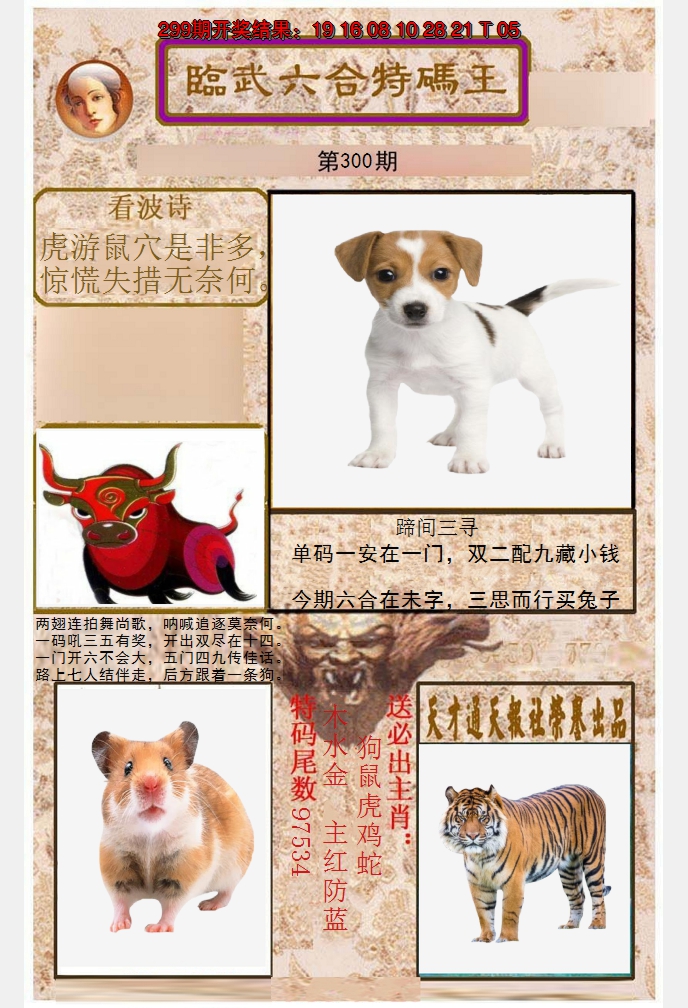 2024300期临武六合特码王