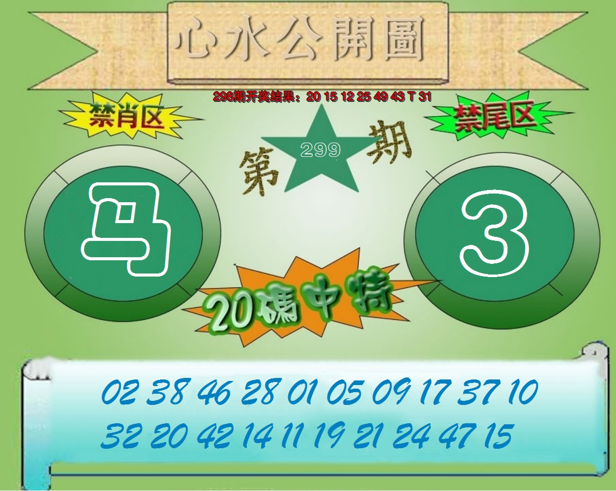 2024299期心水公开图