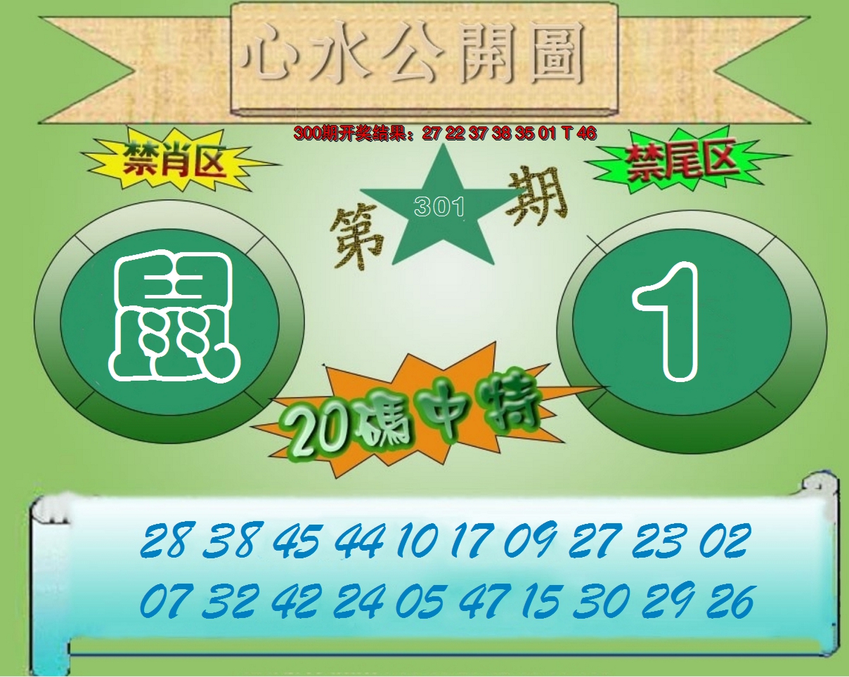 2024301期心水公开图