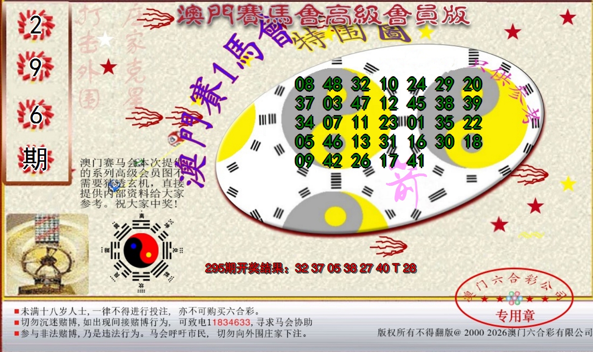 2024296期赛马会高级特围图