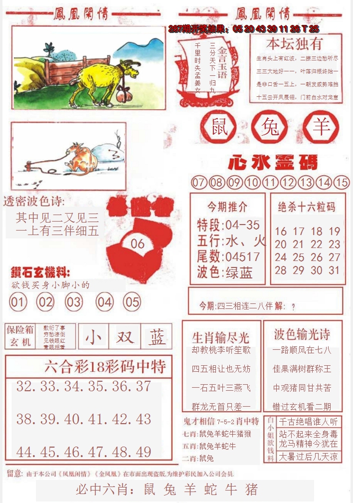 2024288期凤凰闲情B