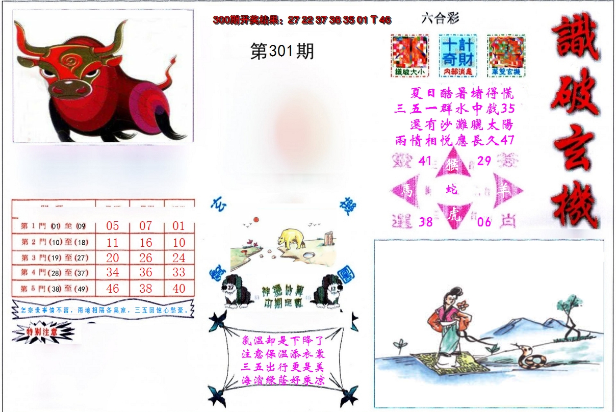 2024301期识破玄机