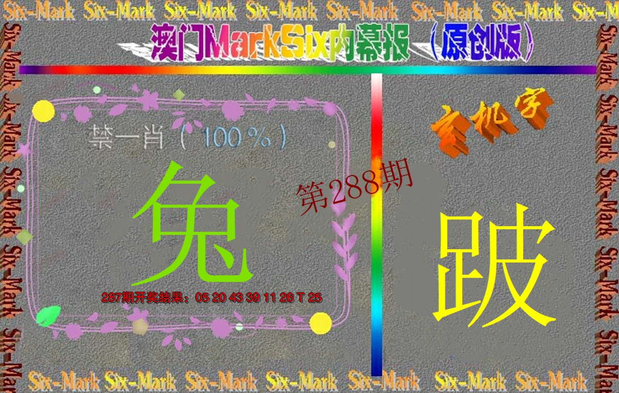 2024288期赛马会内幕报(原创版）