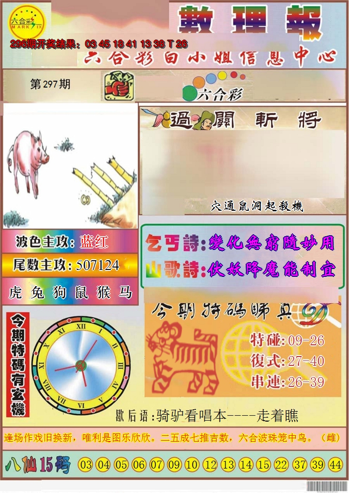 2024297期九龙数理报