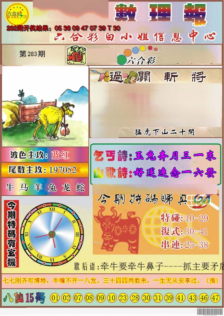 2024283期九龙数理报