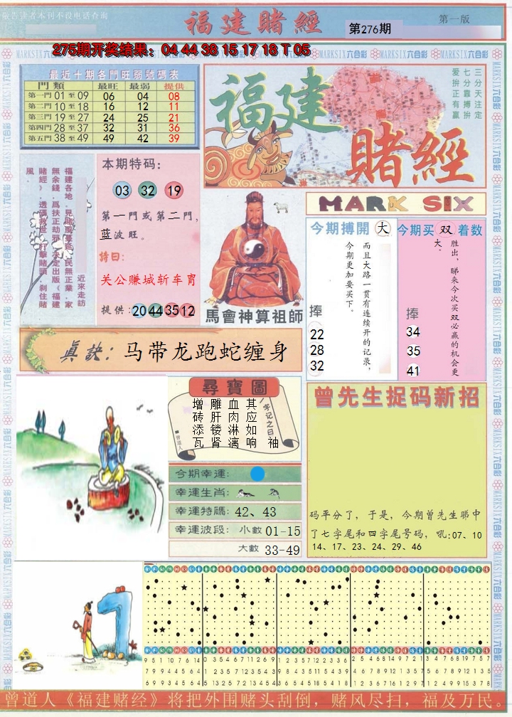2024276期福建赌经A