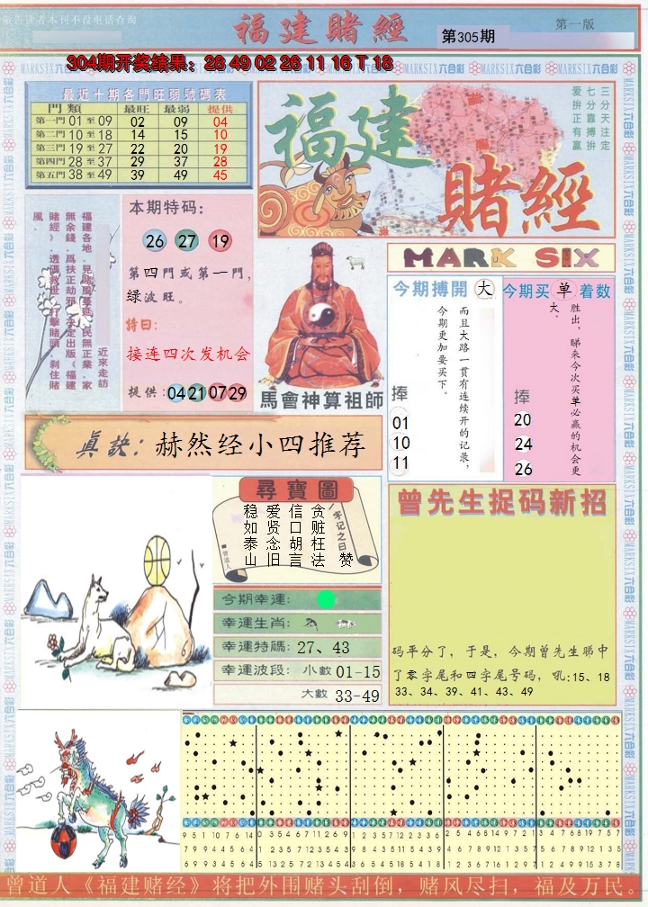 2024305期福建赌经A