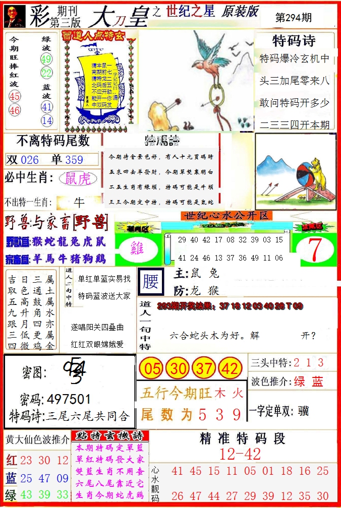 2024294期大刀皇之(世纪之星)