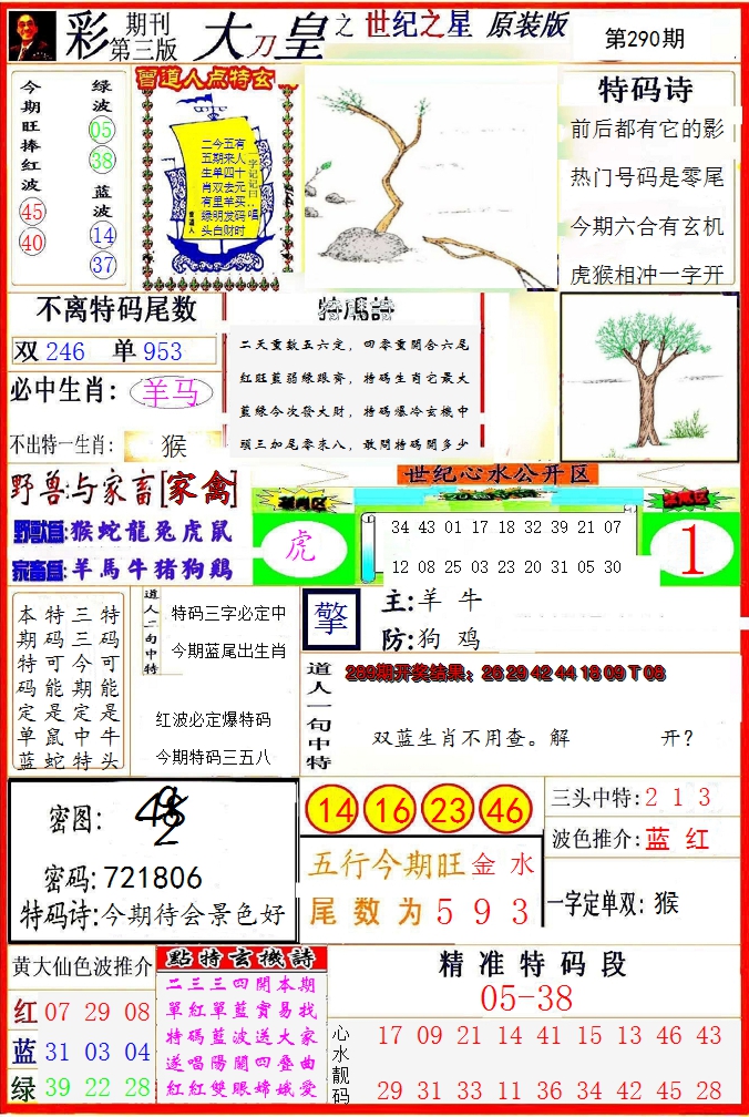 2024290期大刀皇之(世纪之星)