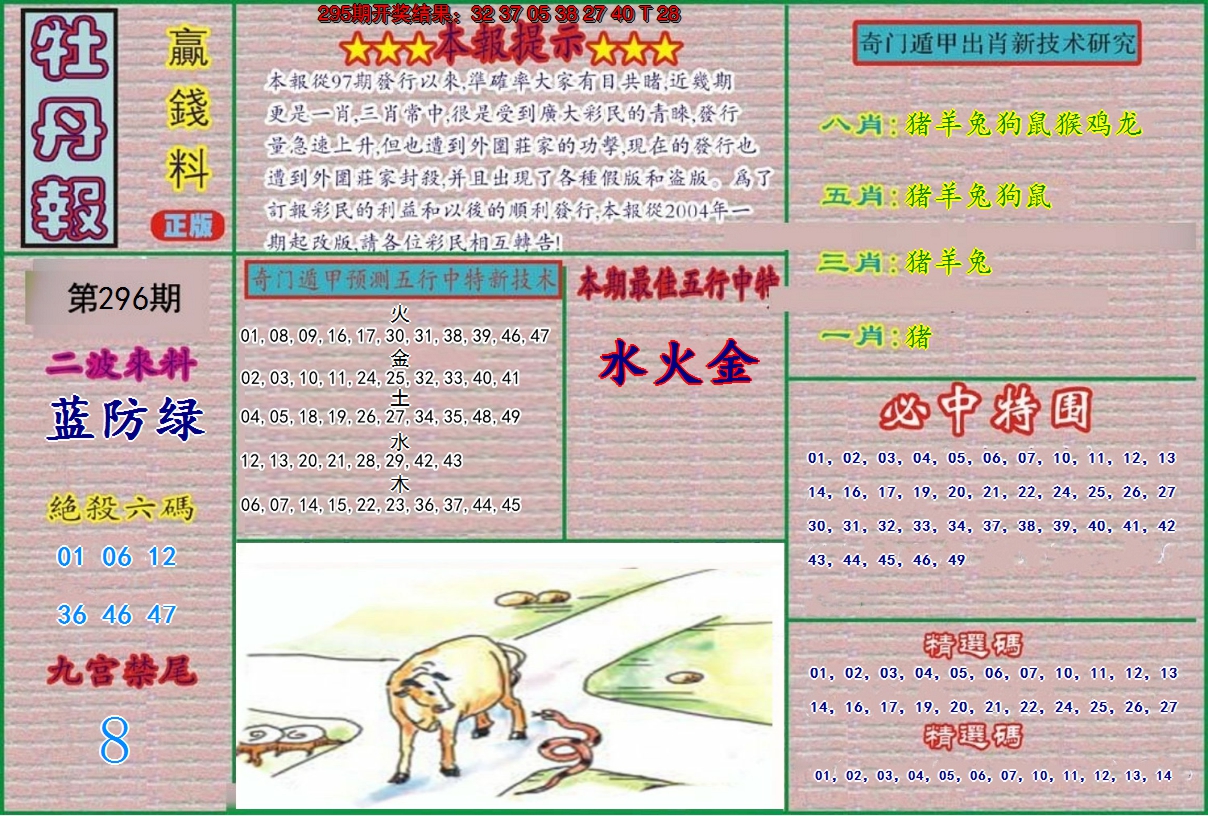 2024296期牡丹报