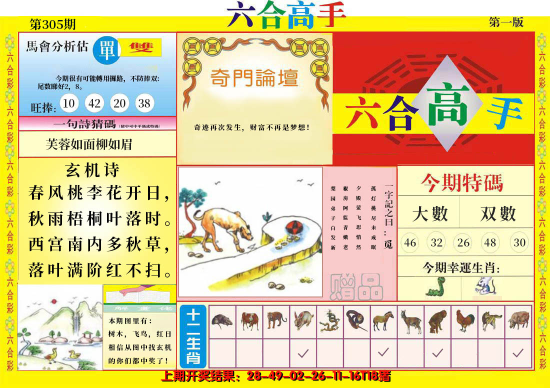 2024305期六合高手A