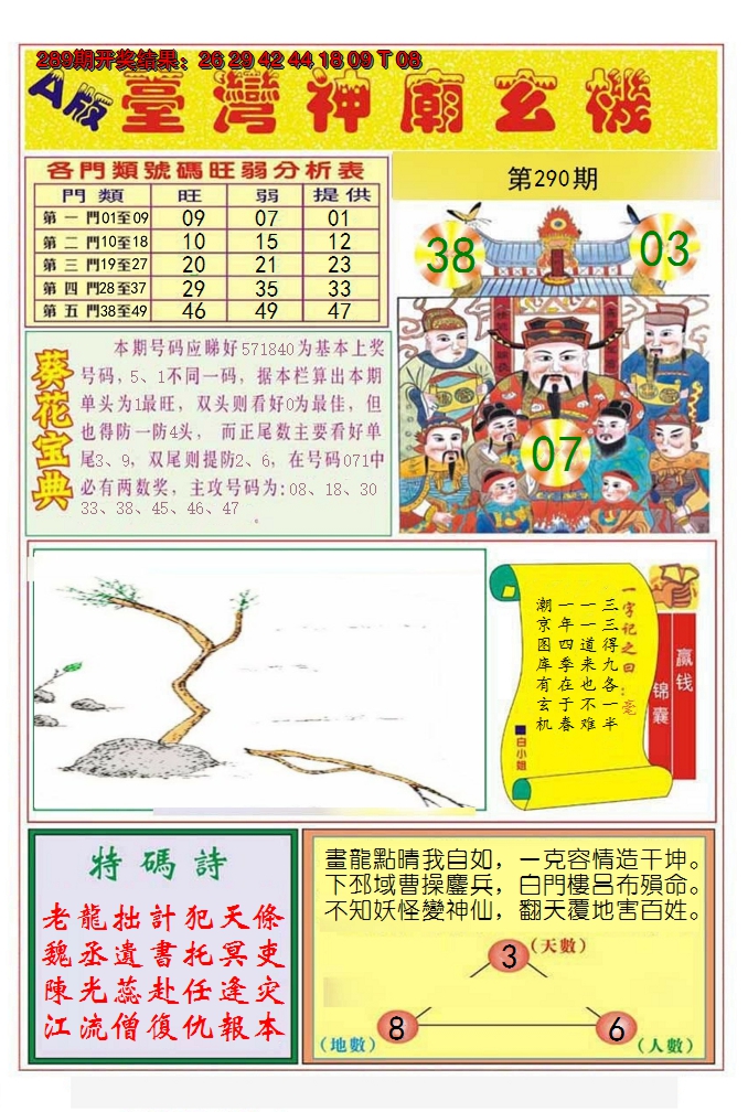 2024290期台湾神庙A
