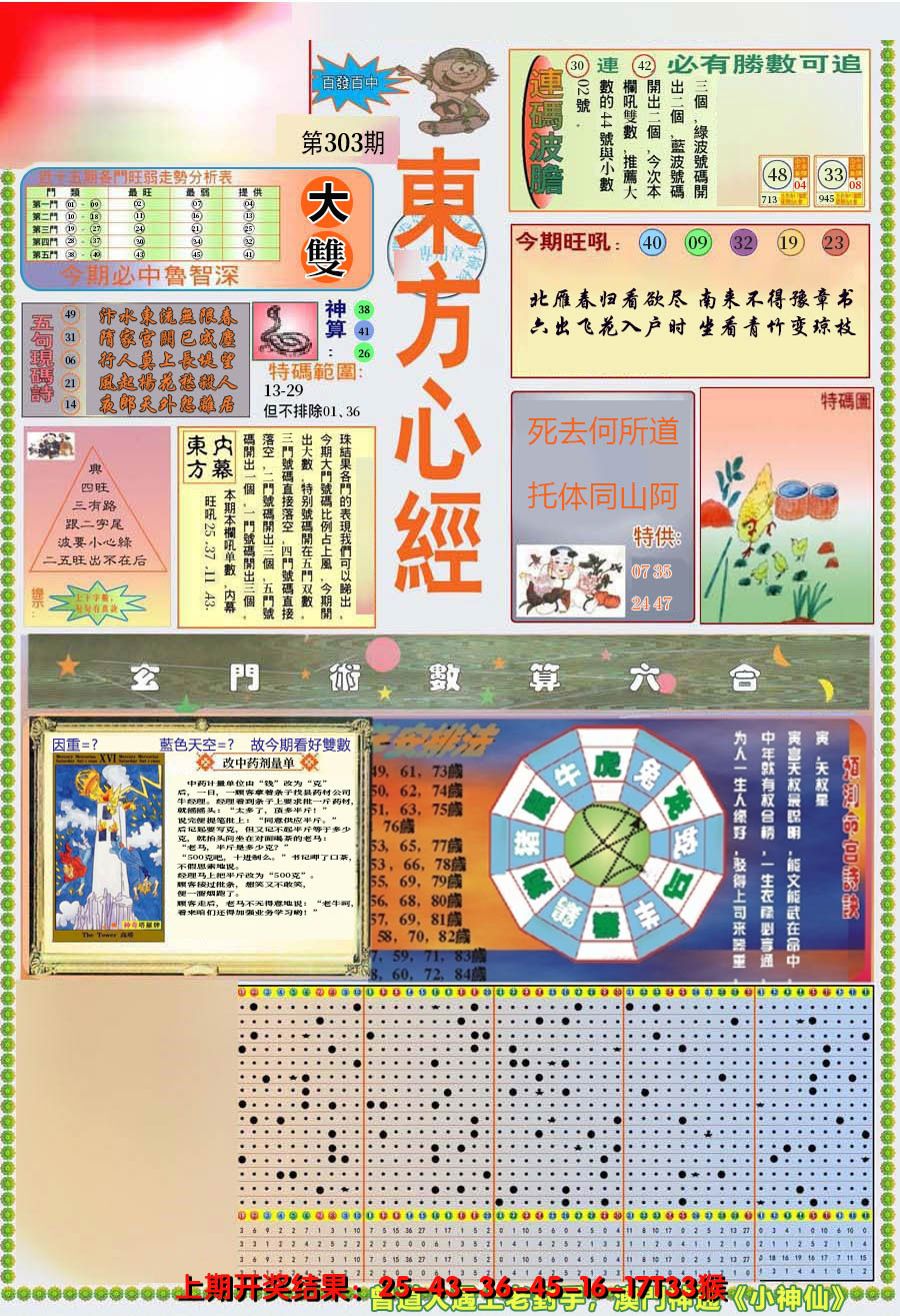 2024303期(新版)东方心经A