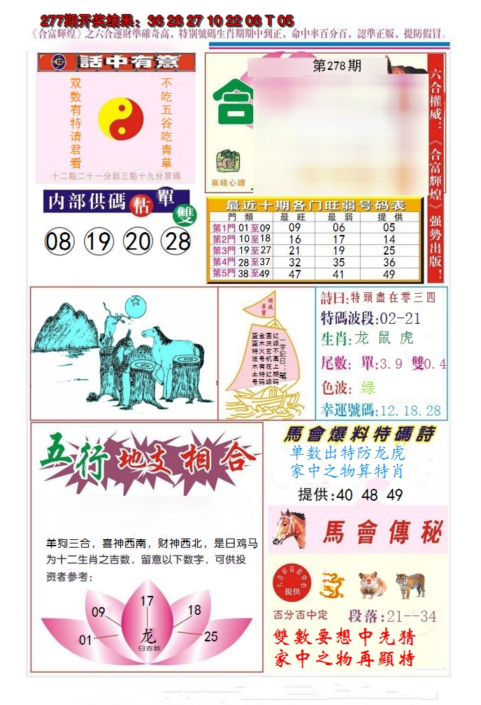 2024278期合富辉煌