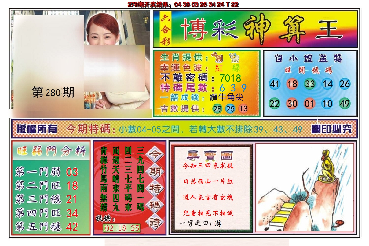 2024280期博彩神算王