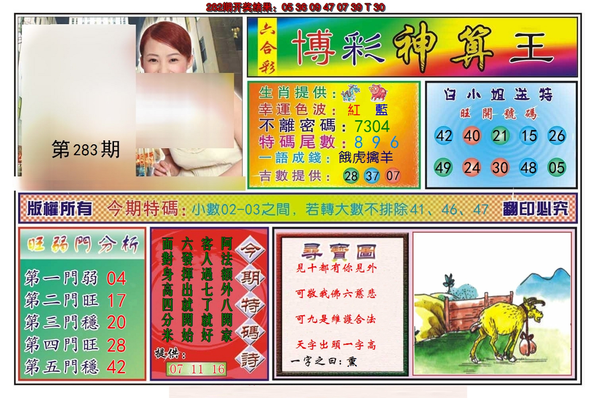 2024283期博彩神算王