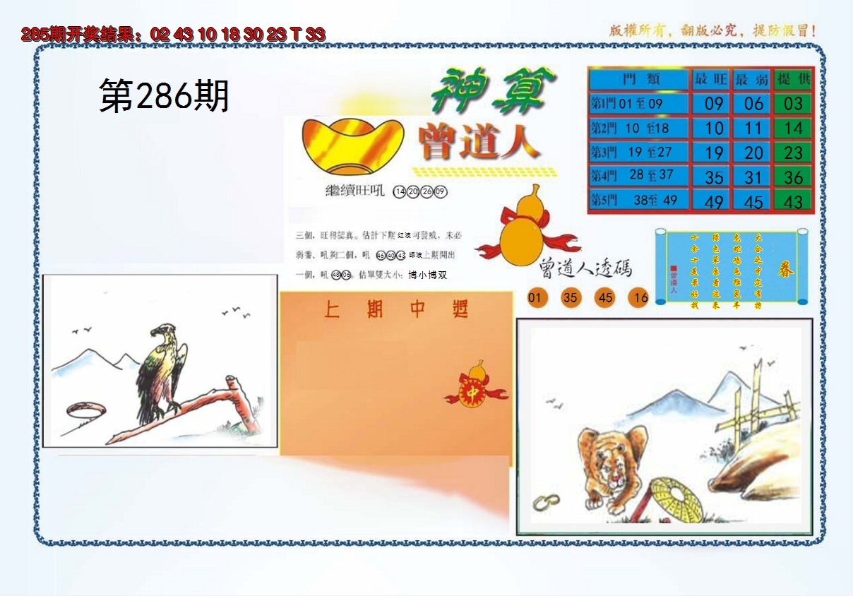 2024286期4-神算