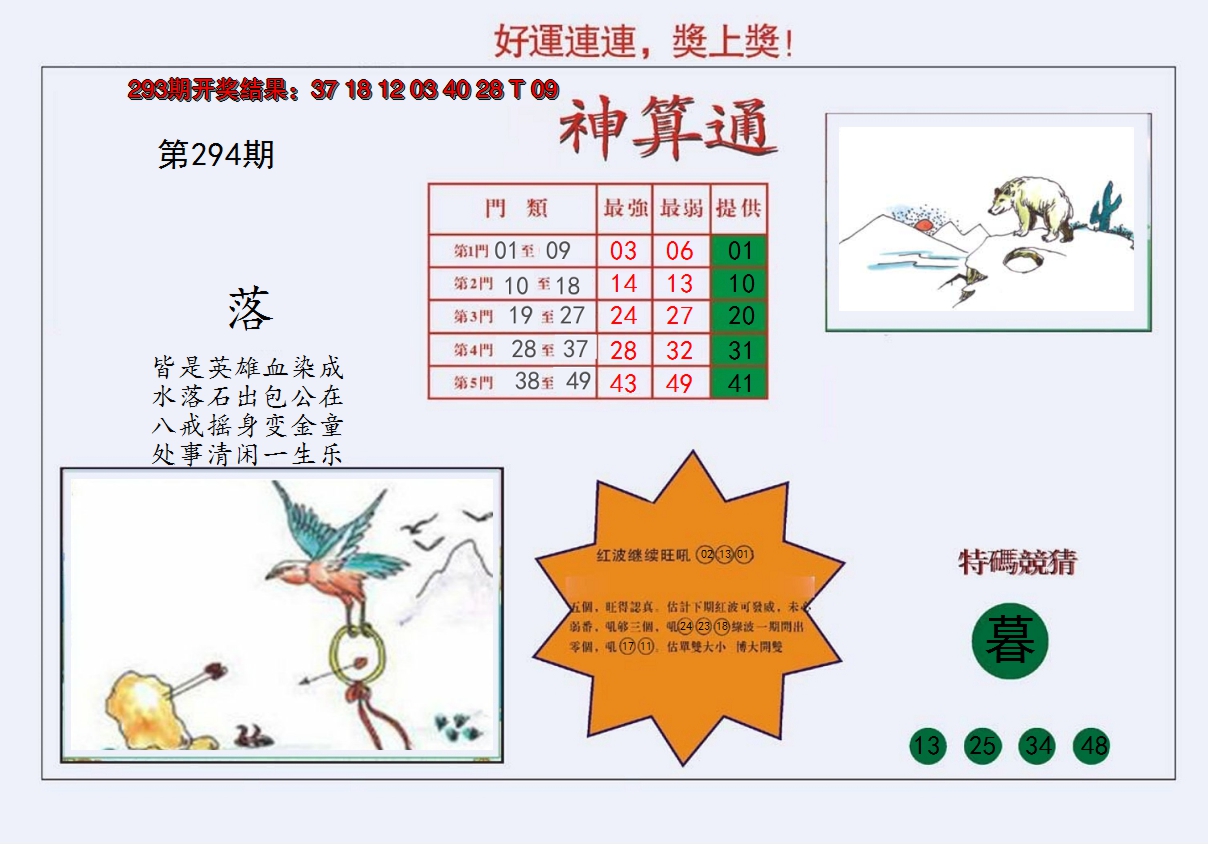 2024294期4-台湾神算