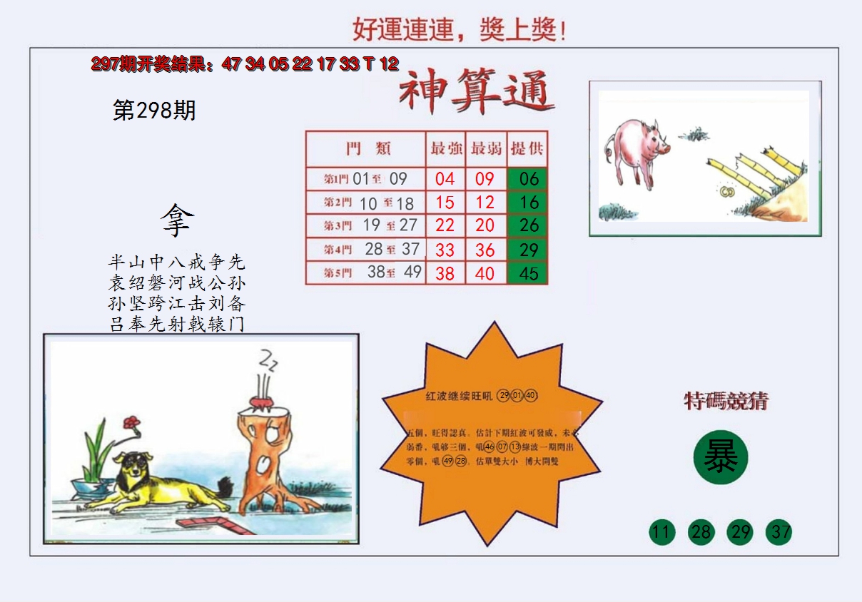2024298期4-台湾神算