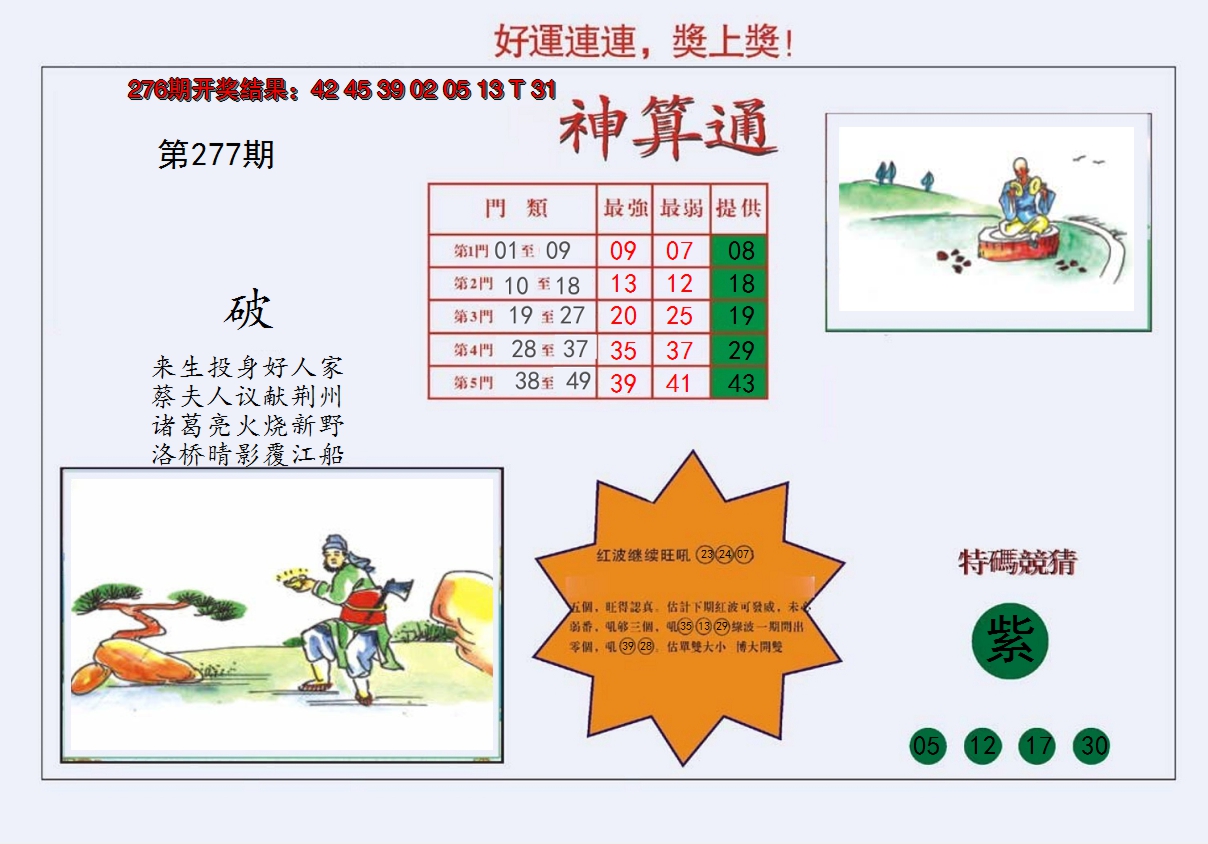 2024277期4-台湾神算