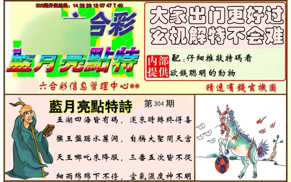 2024304期蓝月亮点特码