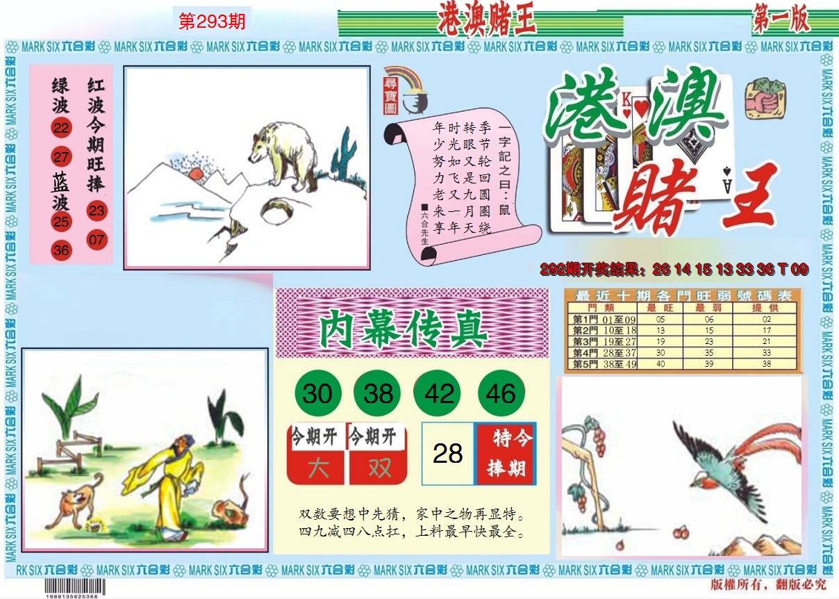 2024293期港澳赌王A
