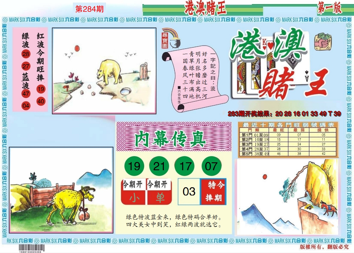 2024284期港澳赌王A
