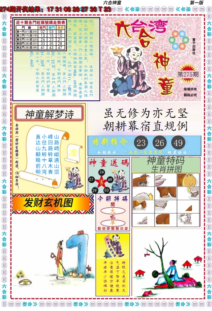 2024275期六合神童A