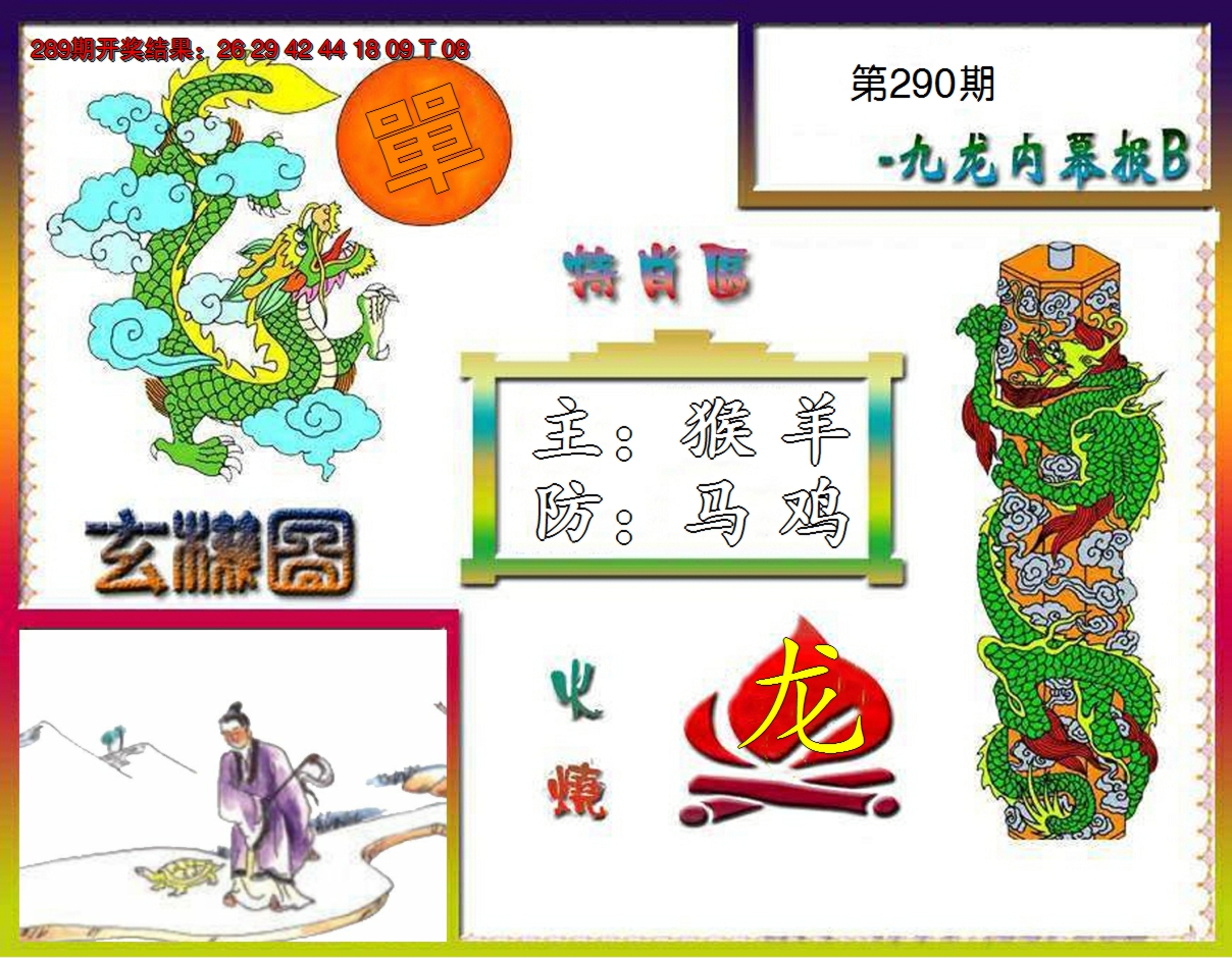 2024290期九龙内幕特肖图B