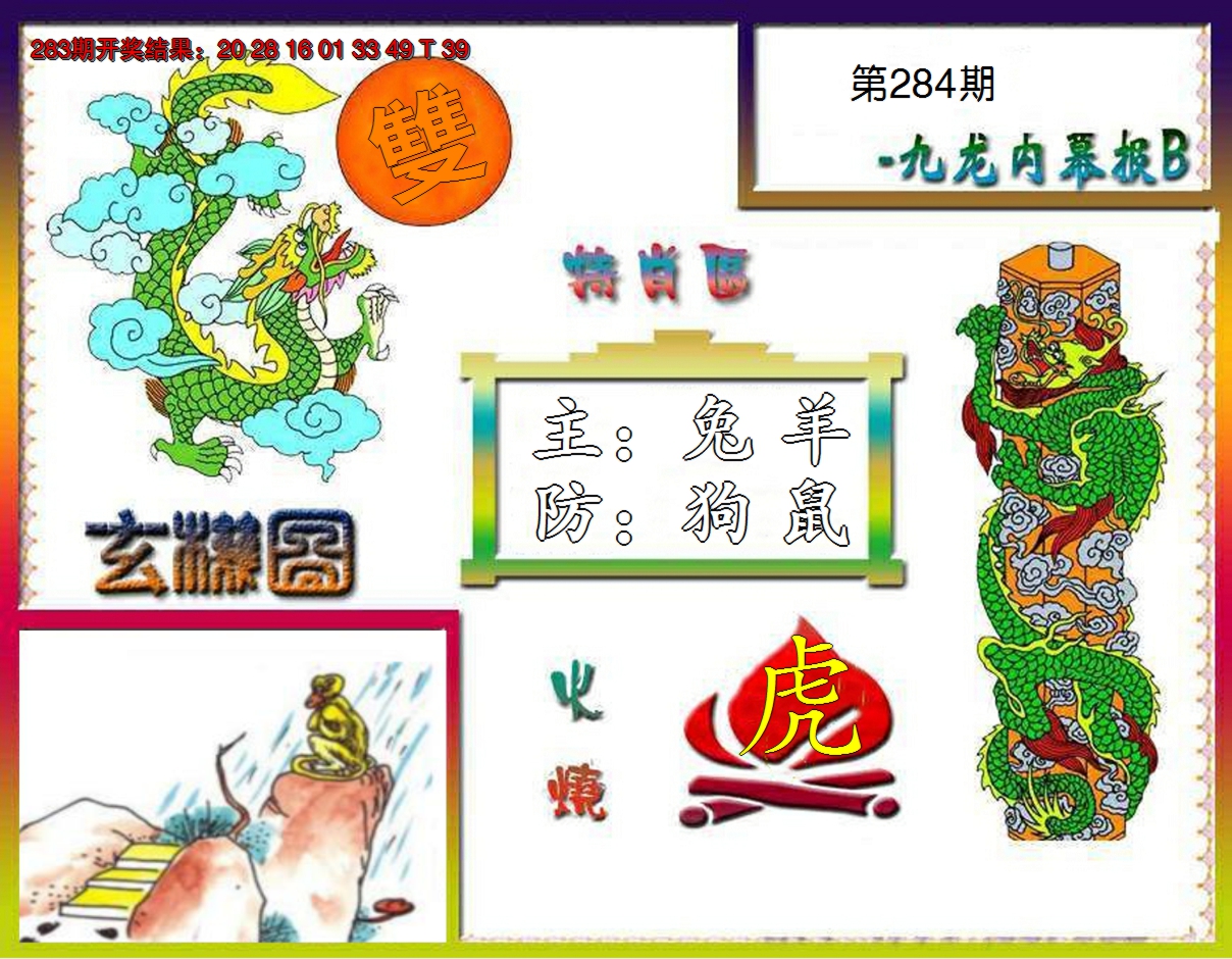 2024284期九龙内幕特肖图B