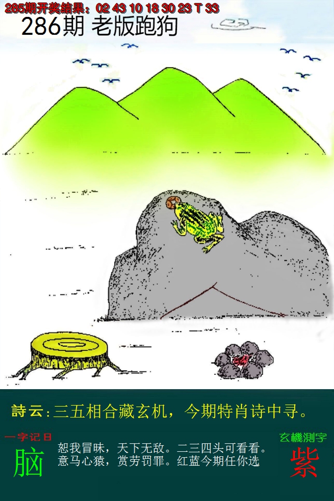 2024286期老版跑狗